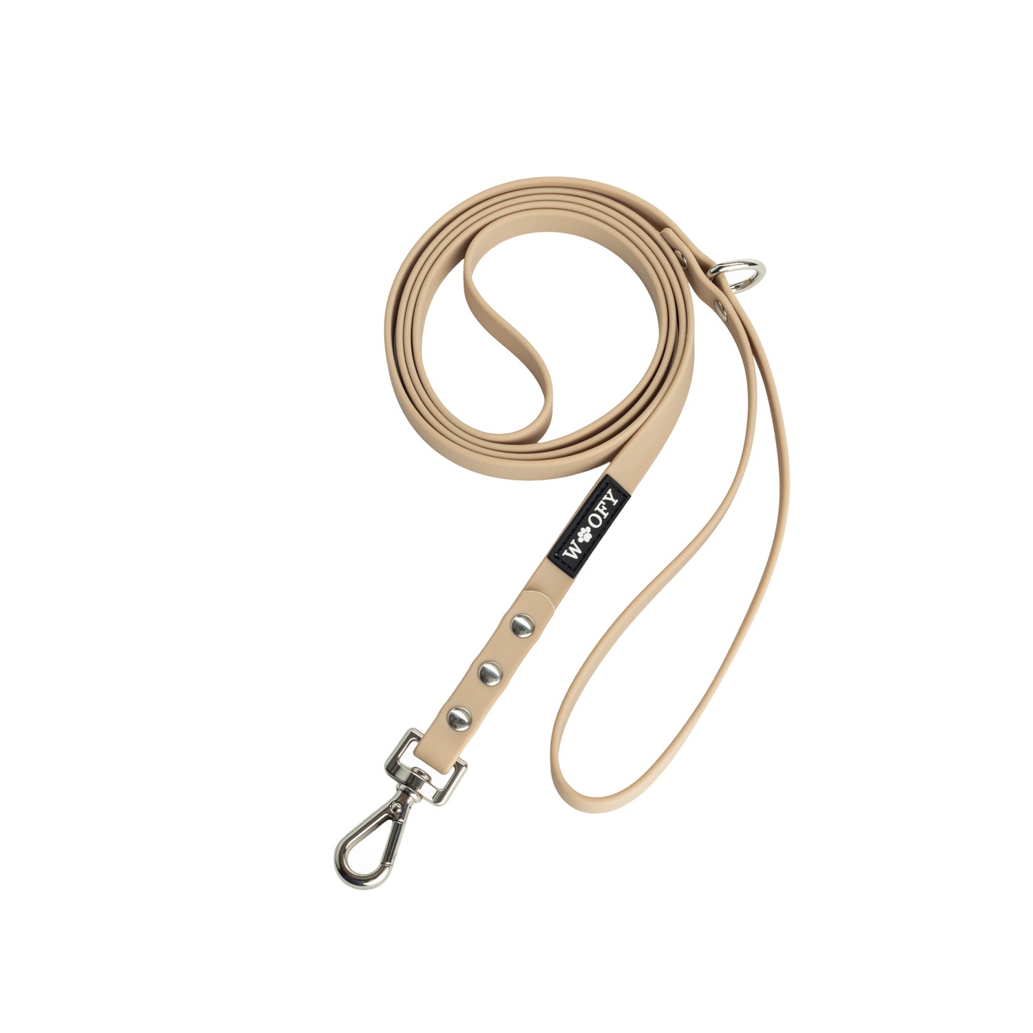 Woofyn käsilenkillinen beige hihna.