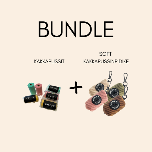 Tuotepaketti: Soft Kakkapussipidike + kakkapussit