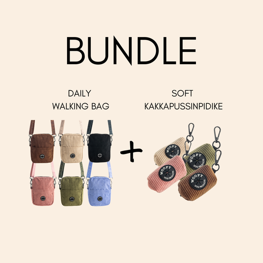 Tuotepaketti: Daily Walking Bag + kakkapussipidike