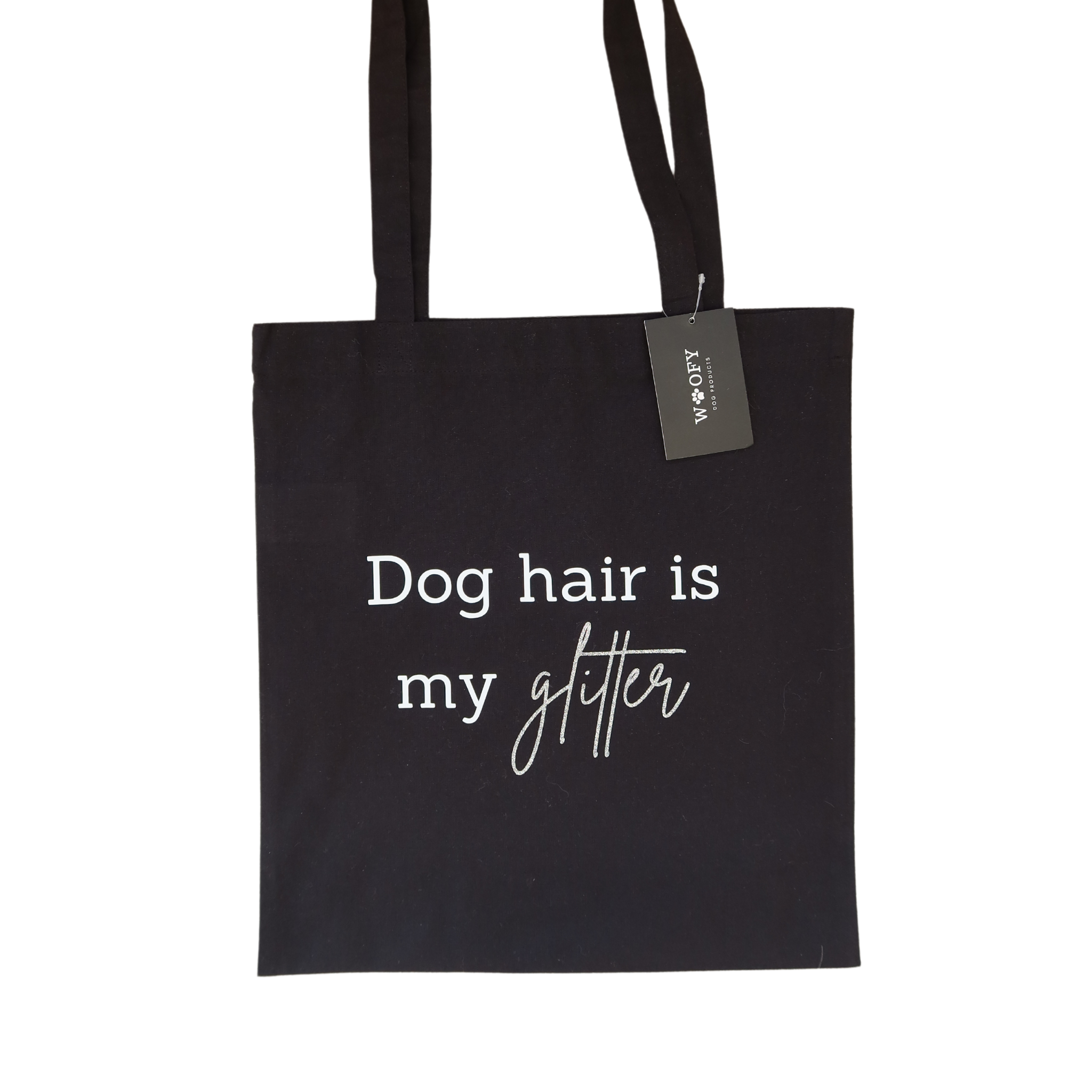 'Dog hair is my glitter' tote bag