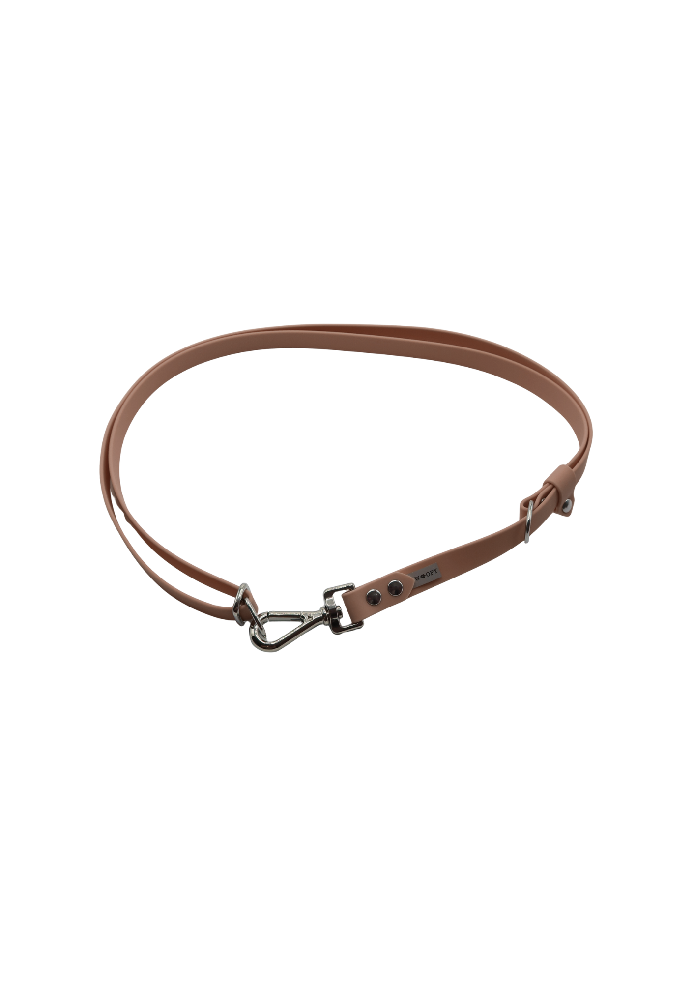 Hands-free adapteri ruskeassa värissä.