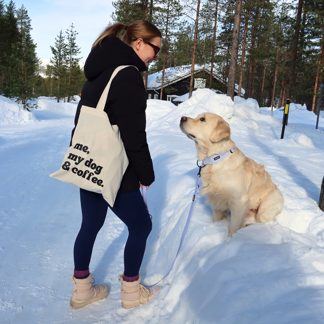 'Me, my dog & coffee' -kangaskassi ♻️