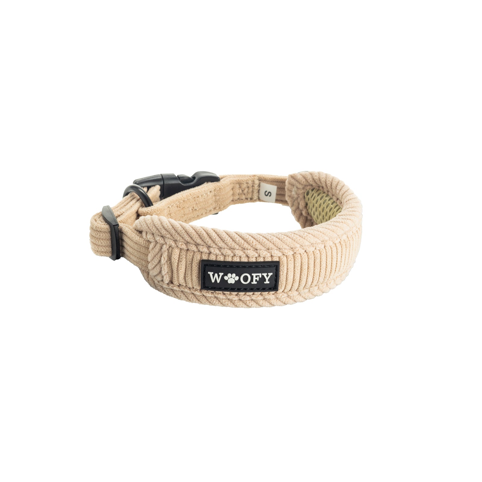 Woofyn samettinen beige kaulapanta.