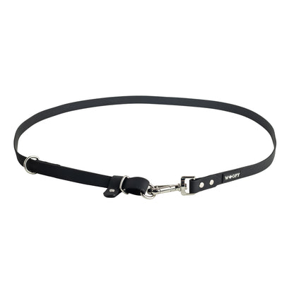 Tuotepaketti: Koiran hands-free ulkoilusetti (valjaat, monitoimihihna, FreePaws-adapteri) - musta