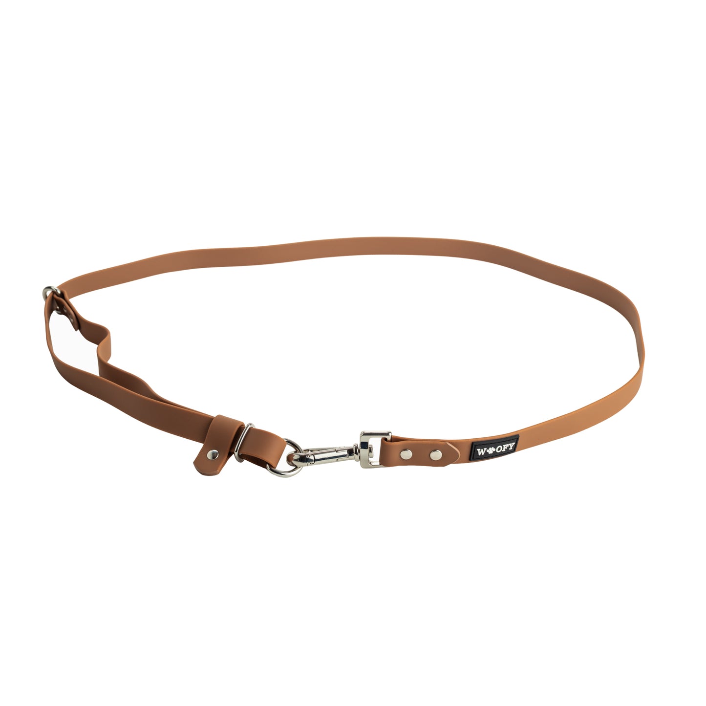Woofyn vihreä Freepaws lisäosa hands-free kävelyyn.
