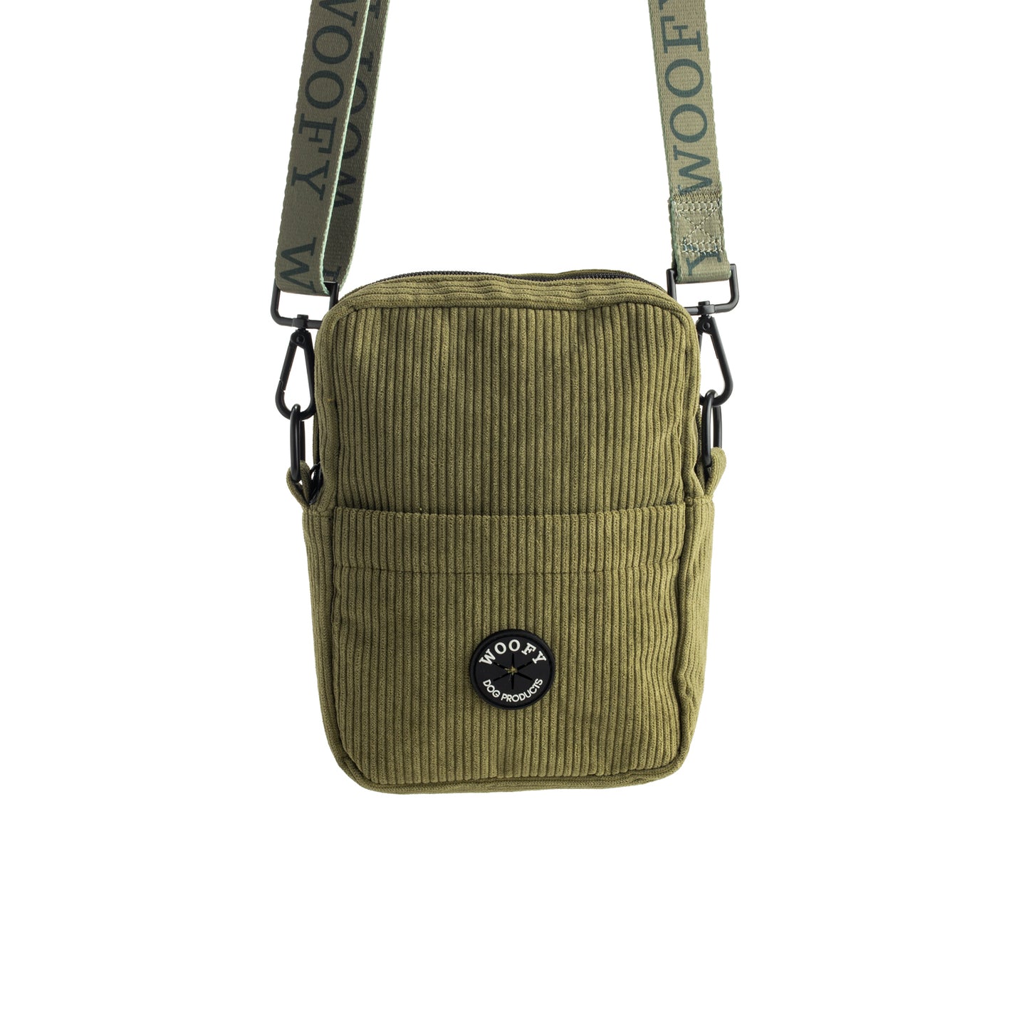 Woofyn samettinen Daily Walking Bag ulkoilulaukku metsänvihreänä.