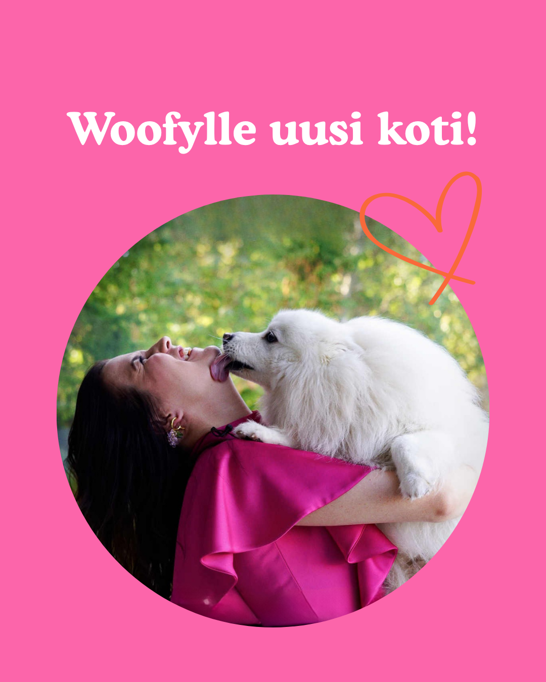 Woofyn uuden omistajan kuva. Kuvassa myös japaninpystykorva. 