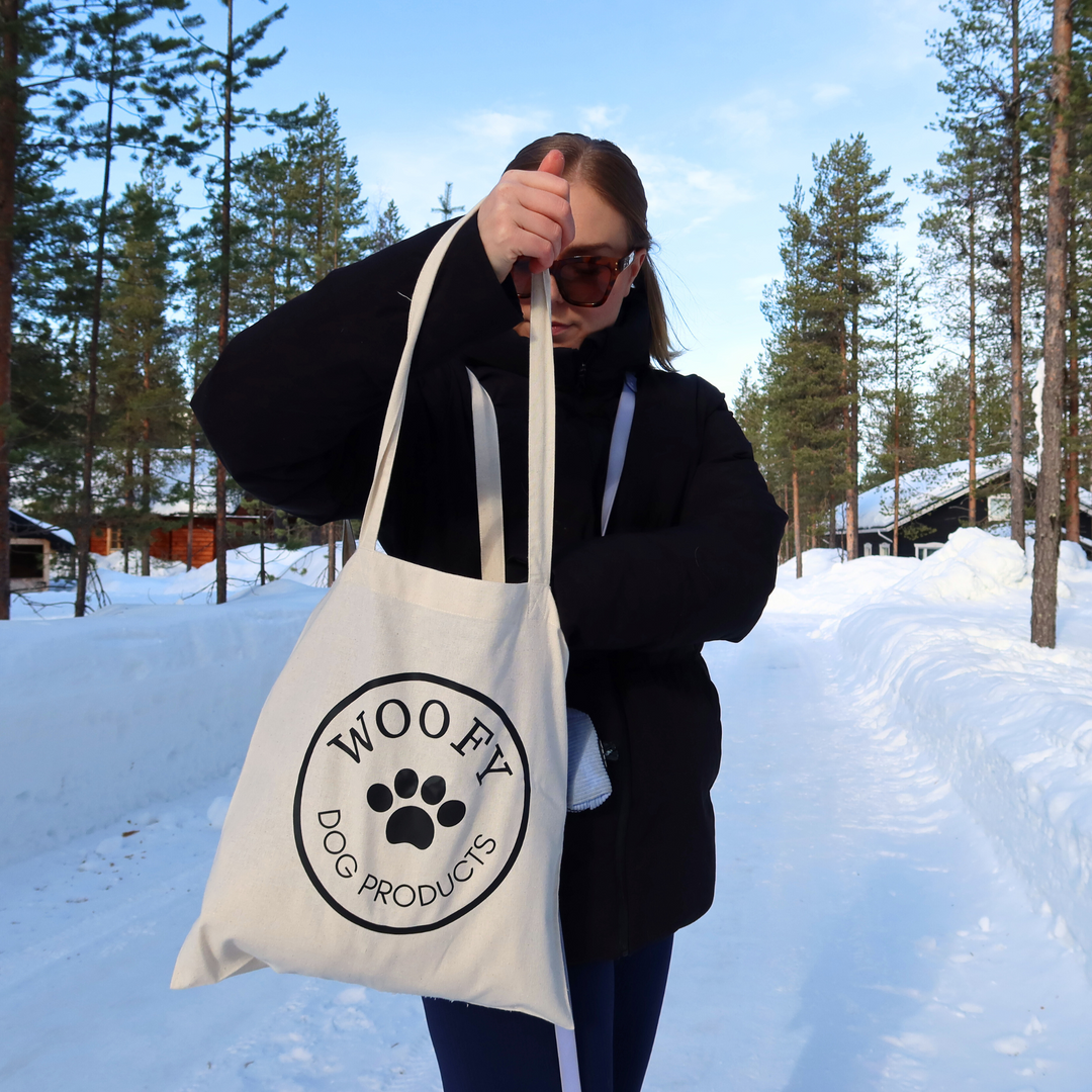 Woofy logo tote bag