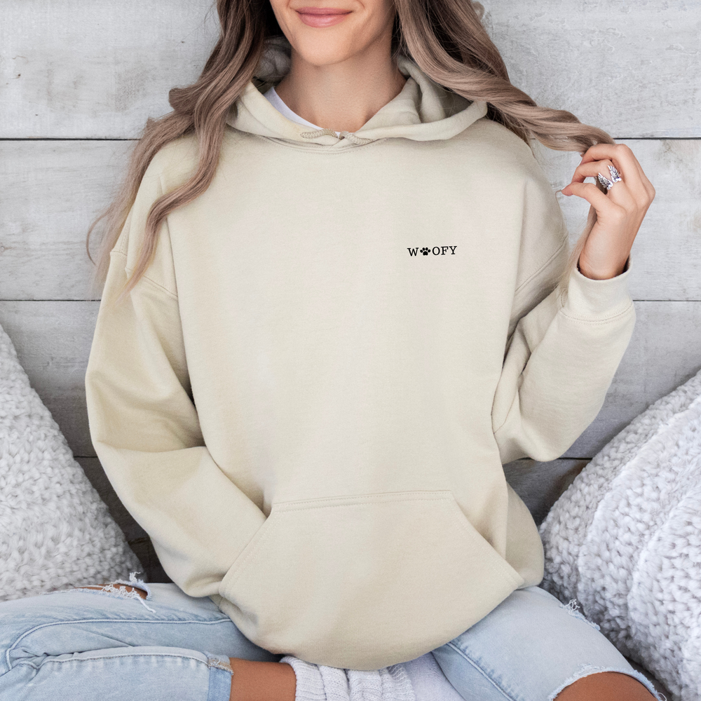 'Anti social dog moms club' hoodie - beige