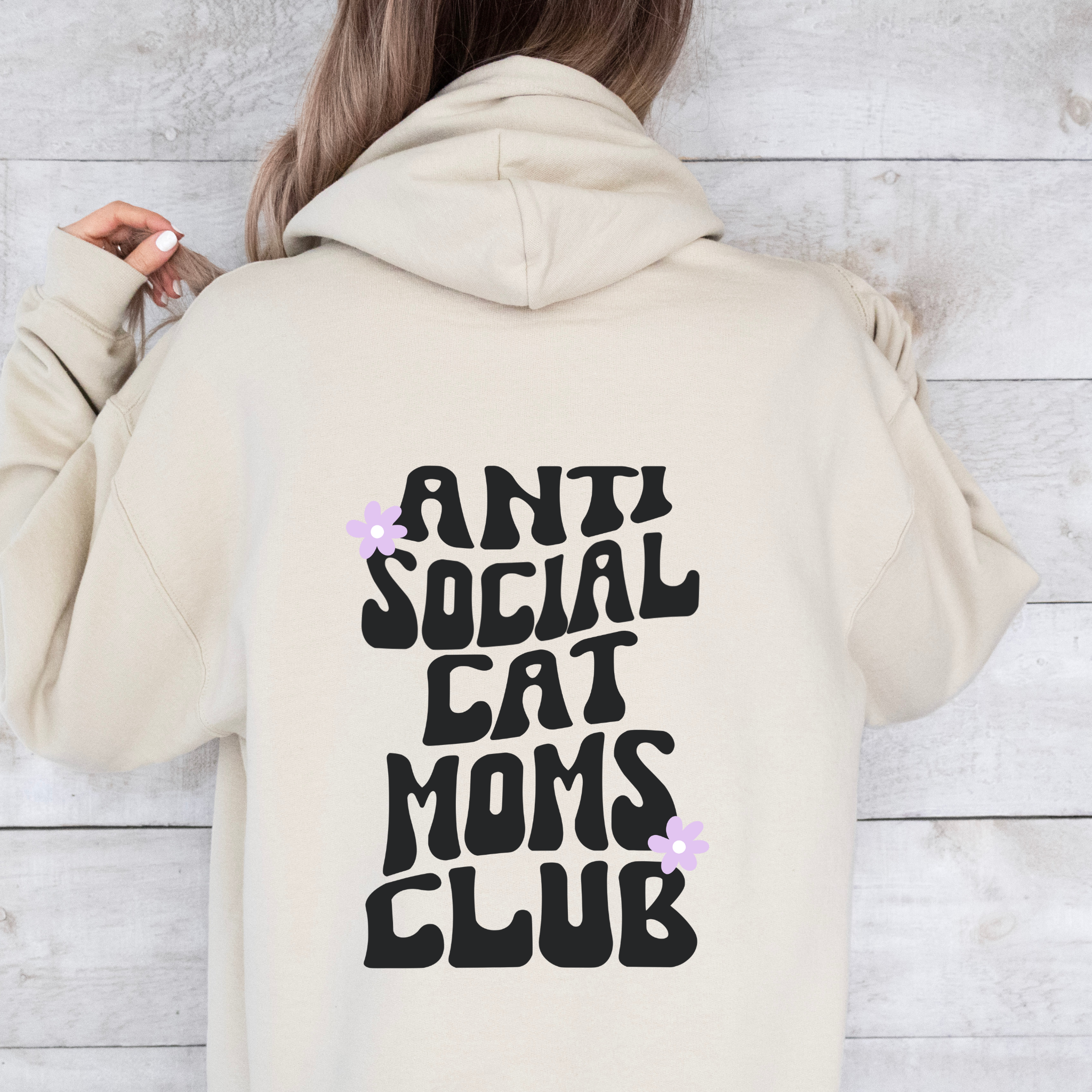 &quot;Anti social cat moms club&quot; -huppari