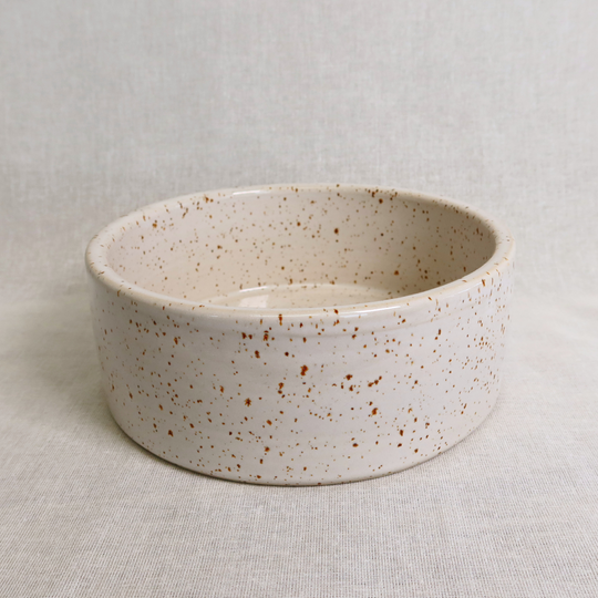 Ceramic dog bowl